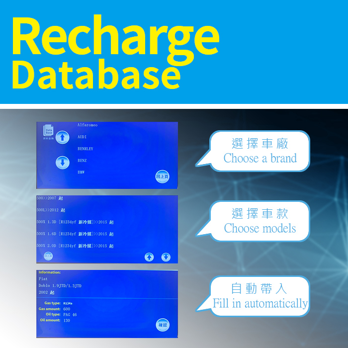VAT-850 Refrigerant recovery 